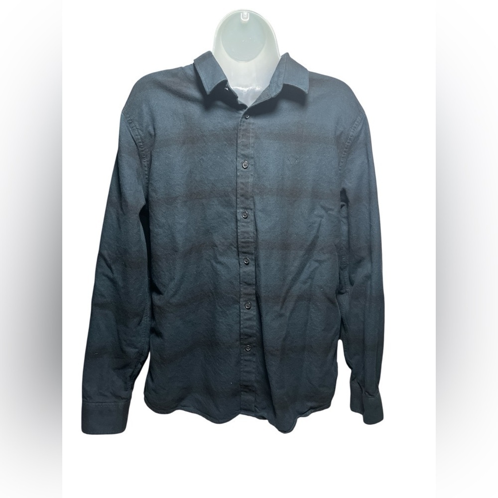 AX Armani Exchange Men’s Check Flannel Long Sleeve Shirt